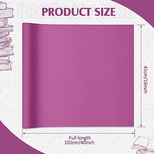 PerKoop Book Cloth for Book Binding 40 x 16 Inch Fabric Surface Paper Backed Bookcover Archival European Durable Strong Bookbinding Supplies Cover Books Album Scrapbooking (Purple) - color: Purple