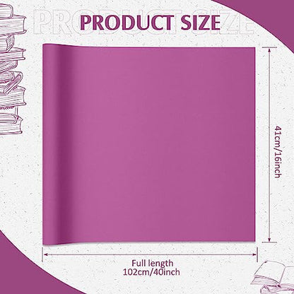 PerKoop Book Cloth for Book Binding 40 x 16 Inch Fabric Surface Paper Backed Bookcover Archival European Durable Strong Bookbinding Supplies Cover Books Album Scrapbooking (Purple) - color: Purple