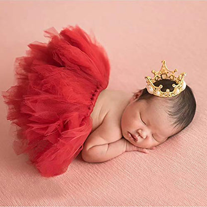 Infant Baby Girl Boy Crown Photo Shoots Headband for Newborn Crystal Princess Party Headwear Photography Props - color: Crown 3