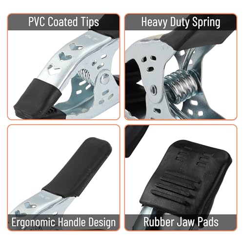 Mr. Pen- Spring Clamps, 8 Pack, 6 Inches, Heavy Duty, Metal, Spring Clips - size: 8 Pack