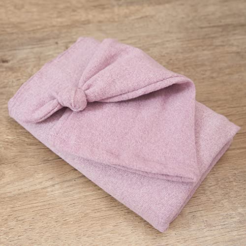 Zeroest Newborn Photography Wraps with Hat Baby Photo Outfit Girl Stretch Blanket Infant Boy Props for Baby Photo Shoot - color: Purple