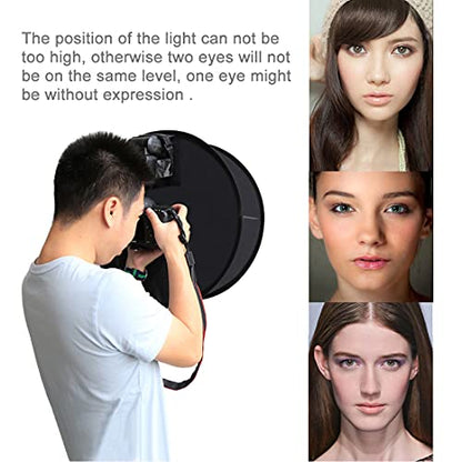 PULUZ Round Flash Softbox Diffuser 18inches / 45cm Portable Ring Flash Diffuser Soft Box for Speedlight Macro Portrait Shooting Photography Studio Light Modifier - size: 18"/45cm