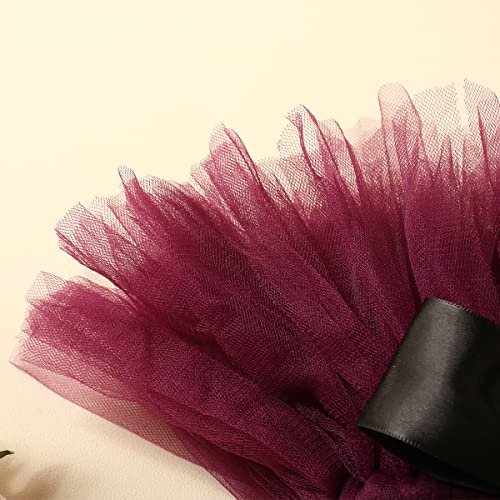 Ylsteed Newborn Girls Photography Prop Infant Tutu Skirt Newborn Lace Tulle Skirt Girl Photo Shoot Outfits Infant Princess Costume Clothes Photo Props-Purple - color: Purple
