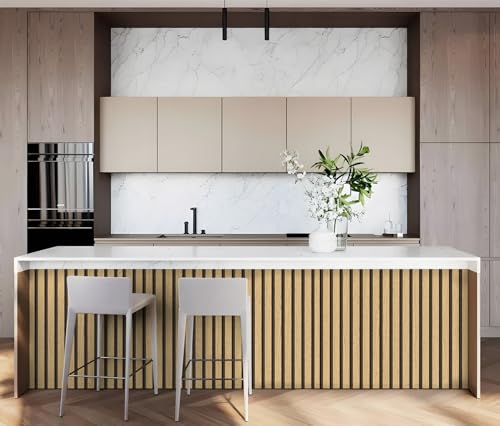 myforHD Wallpaper Peel and Stick Wood Grating Stripe Self-Adhesive Wallpaper Faux Wood Contact Paper Wood Slats Self Adhesive Wall Paper PVC Vinyl Film Removable Waterproof 17.3" x 118" - color: Wood F, size: 17.3" x 118.1"