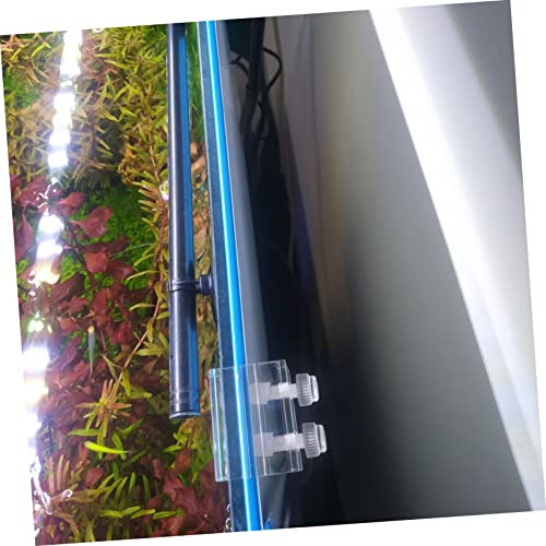 2pcs Transparent Acrylic Clips for Fish Tank Backdrop Durable and Easy to Install Aquarium Background Fixing for Aquariums and Tortoise Tanks