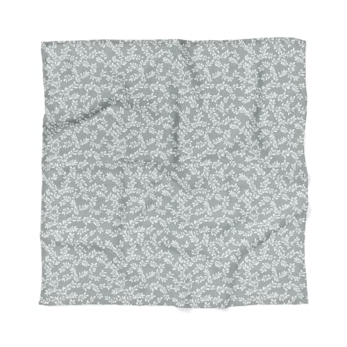 Mini Wander Swaddles for Newborns Muslin Swaddle Blankets - Breathable Soft Gender Neutral Receiving Blanket Baby Essentials | 47 x 47 Cotton - Leafy Sprig (Blue) - color: Leafy Sprig (Blue)