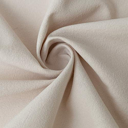 GLORY SEASON Retro Farmhouse Ruffle Tablecloth Cotton Flounces Trim Washable Table Cover Tablecloths for Rectangle Table Baby Shower Kitchen Party Wedding Decor,60''x120'' - size: 60" X 120" (Rectangular)