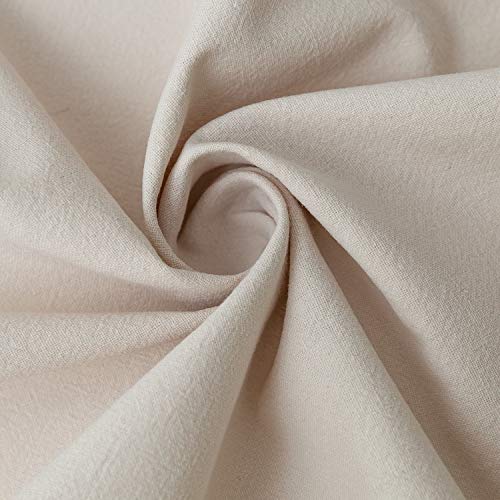 GLORY SEASON Retro Farmhouse Ruffle Tablecloth Cotton Flounces Trim Washable Table Cover Tablecloths for Rectangle Table Baby Shower Kitchen Party Wedding Decor 60''x102'' - size: 102" x 60" (Rectangular)