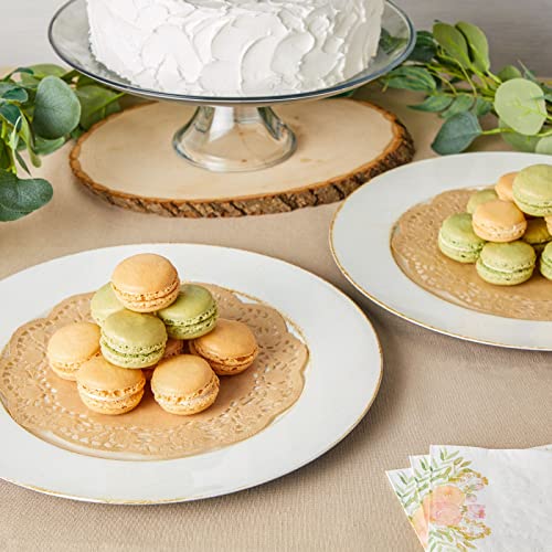 Juvale Paper Placemats - 9-Inch Brown, 250 Pack - Disposable Round Placemats & Doilies for Tables - Tea Party Decorations - size: 9-Inch