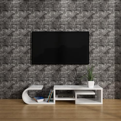 3D Wall Panels Peel and Stick in Grey White，40 PCS XPE Foam 3D Wallpaper, Faux Brick Wall Panels for Bedroom, Stairs, Kitchen - color: Grey Brick, size: 40PCS
