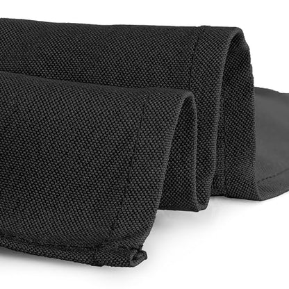 Gee Di Moda Cloth Napkins - 17 x 17 Inch Black Dinner Napkins - Set of 12 Soft & Absorbent Washable Fabric Cloth Table Napkins with Hemmed Edges for Hotel Restaurant, Holiday Parties & Wedding - color: Black