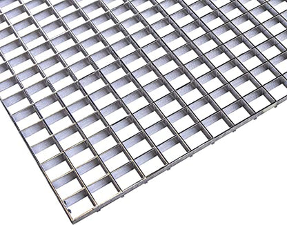 KASTLITE Chrome Egg Crate Fluorescent Light Covers, 23 5/8” x 23 5/8" Polystyrene Drop Ceiling Grid Diffuser & HVAC Air Vent Grille - 1/2"x1/2"x3/8" Cell Eggcrate Panels, 1-Pack - Manufactured in USA - color: Chrome