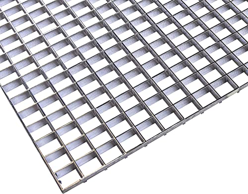 KASTLITE Chrome Egg Crate Fluorescent Light Covers - Custom Size Polystyrene Drop Ceiling Grid Diffuser & HVAC Air Vent Grille - 1/2"x1/2"x3/8" Cell Eggcrate Panels, 1-Pack - Manufactured in USA - color: Chrome - Custom Size