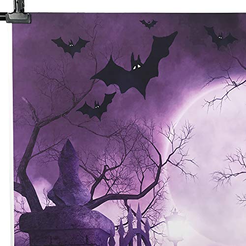 8X8FT Halloween Theme Pictorial Cloth Seamless Customized Photography Backdrop Background Studio Prop TP262B - size: 8X8FT