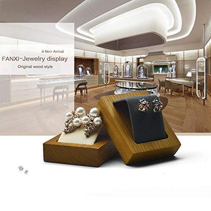 Jewelry Tray Solid Wood Earrings Display Stand for Photograph Jewelry Display Tray - color: WSM02102