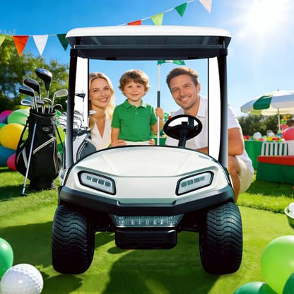 3.3 ft Golf Cart Cardboard Cutout, Large Life Size Stand-up Golf Cart Photo Booth Props Background for Golf Theme Party Decorations Birthday Baby Shower Gender Reveal Retirement Party Supplies