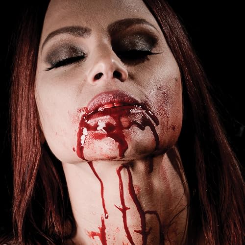 Kangaroo Vampire Fake Blood - Scab Washable Fake Blood for Face Makeup - Coagulated SFX Blood Paint for Horror Scary Halloween Costume Prop - Creepy Vampire Cosplays Kit (Packaging May Vary)