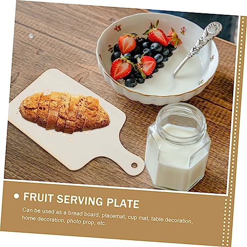 3Pcs Wooden Pizza Tray Mini Cake Dessert Serving Board for Fruit Presentation Photography Props DIY Ready for with Smooth Edges and Natural Finish