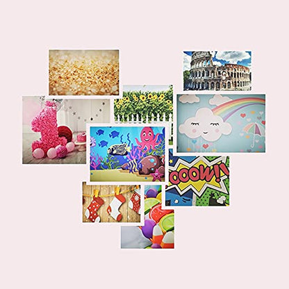 10x7ft Winter Forest Backdrop Snowy Christmas Pine Tree Snowflake Photography Background Winter Wonderland Snow Scene Bokeh Xmas Party Decoration Banner Photo Studio Props - size: 10x7ft