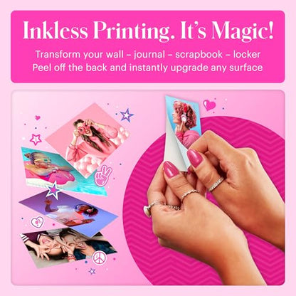 Kodak x Barbie Instant Smartphone Portable Photo Printer, Full Color, Wireless, Zink 2x3” (5.1x7.5 cm) Sticky-Back Photos, Print from iOS & Android Devices with Fun Editing App, Signature Style - color: Barbie Signature, style: Printer