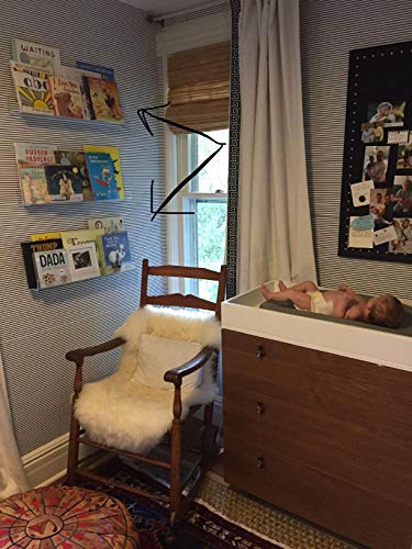 NIUBEE Acrylic Invisible Floating Bookshelf 24 inch,Kids Clear Wall Bookshelves Display Book Shelf,50% Thicker with Screwdriver - size: 24inches
