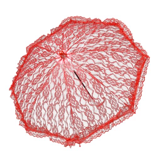 EUBUY Lace Parasol Umbrella, Vintage Wedding Bridal Umbrella, Lace Umbrella for Tea Party Small Photography Prop Craft Umbrella for Women Wedding Party Photo Dance Makeup Ball Props - color: Type 4