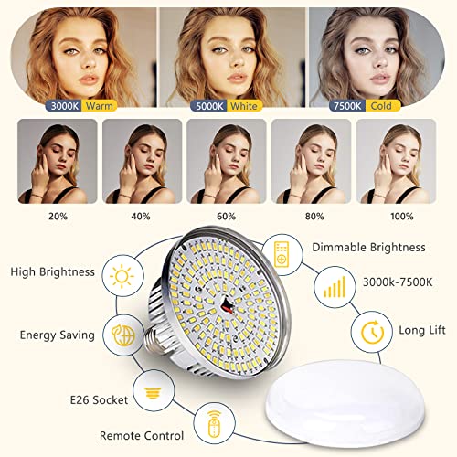 Torjim Softbox Photography Lighting Kit, 16'' x 16'' Professional Softbox Lighting Kit with 85W 3000-7500K LED Bulbs, Studio Lights for Photography/Video Recording/Live Streaming/Portraits Shooting - size: 16in - 3 Color