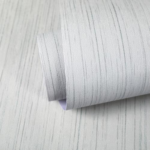 Beige Grey Grasscloth Wallpaper Peel and Stick 15.74" X 472.44" Removable Contact Paper Linen Wallpaper Self-Adhesive Waterproof Vinyl Rolls for Room Cabinets Furniture Desk - color: Beige Grey, size: 15.7" x 472.4"