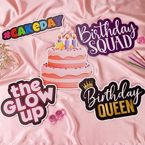 (Birthday Pack) Elevate Your PhotoBooth Experience with Durable & Waterproof Props - Perfect for Weddings, Birthdays, & Photo Booth Businesses - PVC Foamboard Adult Party Photo Props - color: Birthday Pack