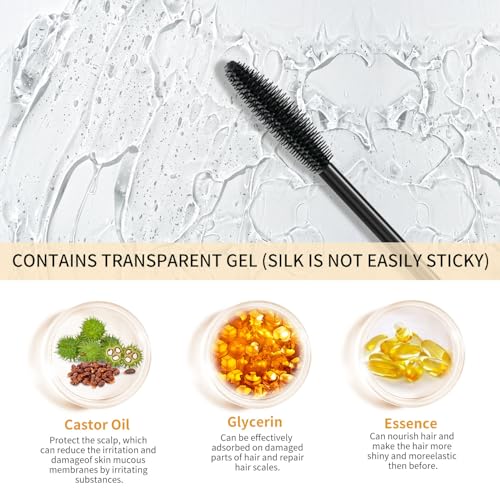 FUNAN Hair Finishing Stick, Flyaway Feel Stick Hair, Small Broken Hairs Finishing Cream, Non-Greasy and Non-Sticky Black（Pack of 2） - size: 15 Fl Oz (Pack of 2)