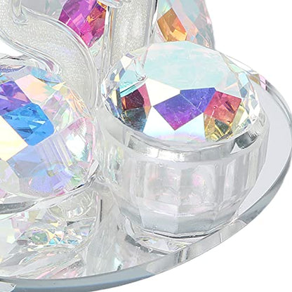 Dioche Nail Art Dappen Dish Home Nail Salon Exquisite Elegant Glass Acrylic Liquid Cup Holder Photography Prop Manicure Care Tools