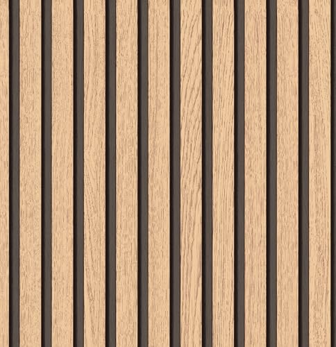 myforHD Wallpaper Peel and Stick Wood Grating Stripe Self-Adhesive Wallpaper Faux Wood Contact Paper Wood Slats Self Adhesive Wall Paper PVC Vinyl Film Removable Waterproof 17.3" x 118" - color: Wood E, size: 17.3" x 118.1"