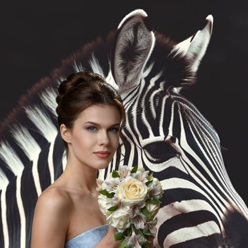 Animal Zebra Backdrop Background for Photography 5x7ft Photobooth Professional Photo Backdrop Curtains Video Photography Studio Photo Backgrounds Banner Booth Background Screen Parties - color: Animal Zebra