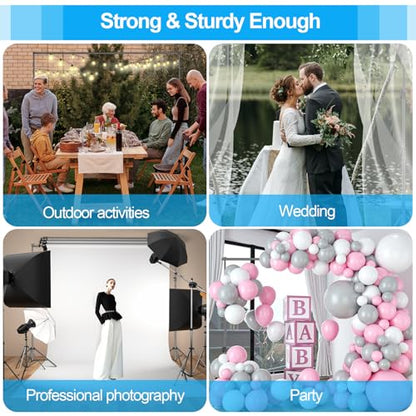 EMART Heavy Duty Backdrop Stand, 10 x 10ft Adjustable Photo Background Support System Kit with Carry Bag for Photography - size: 10x10ft
