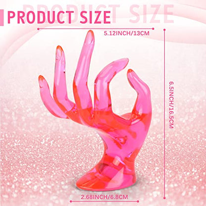 Jewelry Display Holder Bracelet Ring Watch Stand Support Holder Stand (Pink) - color: Pink