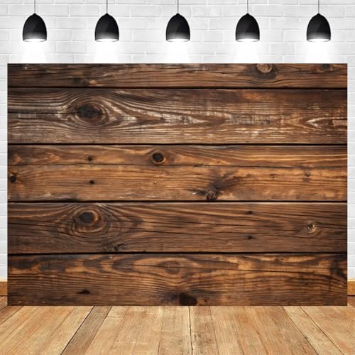 5x3ft Wood Backdrop Brown Old Vintage Rustic Wooden Wall Photography Background Baptism Baby Shower Birthday Banner Decorations Wedding Party Bridal Shower Portrait Photo Booth Prop - color: color 11, size: 5x3ft
