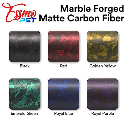 60"x540" (5FTx45FT) PET Marble Forged Carbon Fiber Textured Matte Red Vinyl Wrap Auto Car Sticker Decal Film Sheet Bubble Free Air Release Technology with Tool Kit - size: 60"x540" (5FTx45FT)