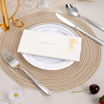 BESTSTAR 7 Inch White Plastic Plates,100PCS Disposable Dessert/Appetizer/Small Cake Plates with Silver Rim,Heavy Duty Plate Ideal for Wedding and Birthday - color: White Silver, size: 7 inch