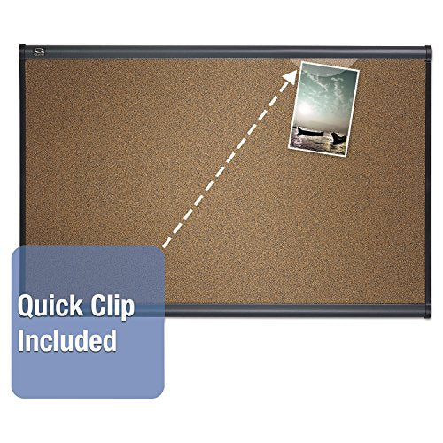 Quartet B247G Prestige Bulletin Board, Graphite-Blend Cork, 72 x 48-Inches - color: Graphite, size: 48" x 72"