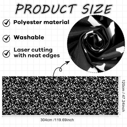 120x47 in Bulletin Board Fabric Background Back to School Classroom Decoration Large Polyester Photography Backdrop for Class Home Office Wall Decor Pillows Curtains Crafts Composition Notebook - style: Composition Notebook