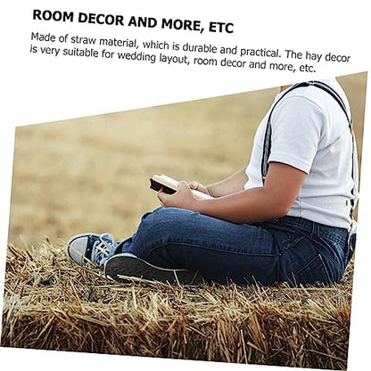 Vaguelly Outdoor Haystack Decoration Straw Bales Prop for Garden and Wedding Decor Rustic Photo Backdrop for Autumn and Spring Scenes for Photography and Event Styling
