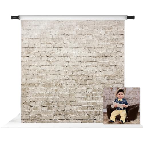 Kate 8x8ft Brick Backdrop - Classic Brick Wall Photo Background for Portrait Studio - color: Brick Wall 2, size: 8x8ft