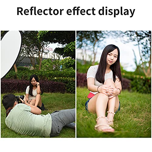 Godox 59″x79″/150x200cm Collapsible Photography Light Reflector, 5-in-1 Oval Multi Disc Diffuser with Carrying Bag - Gold, Silver, Black, White, Translucent for Video Studio Outdoor Lighting - size: 59″x79″/150x200cm