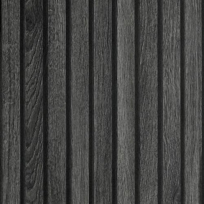 LACHEERY 160 X 24 Inch Black Wood Slat Wall Panel Peel and Stick Wallpaper 3D Wood Panel Wallpaper Peel and Stick Modern Removable Wooden Slat Wall Paneling for Tv Backdrop Accent Paper Vinyl Cover - color: Black, size: 24" x 160"