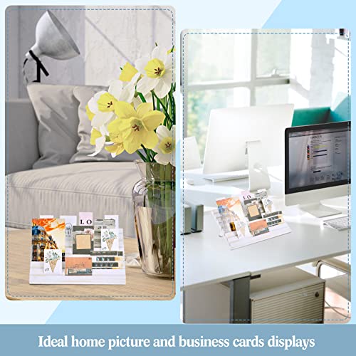 Marsui 62 Pcs Wood Earring Display Stand Earring Card Display 2 Sets of Holder with Cards Jewelry Stands for Selling - color: White