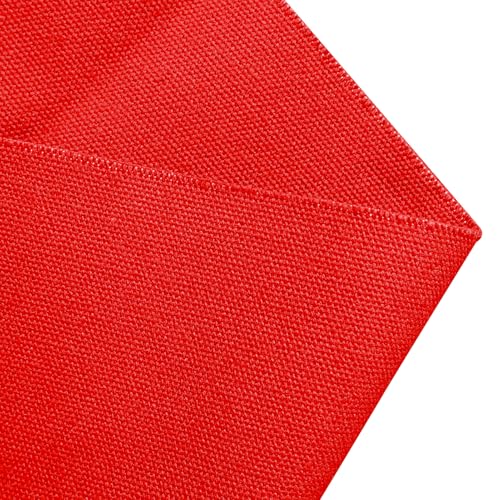 10oz Heavy Duty Cotton Canvas Fabric 60" x 80", Thick Cotton Duck Cloth for Painting, Sewing, Crafts, Tote Bags, Embroidery, Home Decor, Drop Cloth (Red) - color: Red, size: 60" x 80"
