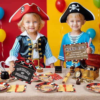 WERNNSAl Pirate Party Decorations - 10PCS Pirate Birthday Party Decorations for Adventure Birthday Party Supplies Funny Parrot Pirate Decor for Home Garden Yard Wall Decor - style: Pirate 002
