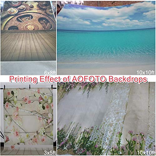 AOFOTO 6x8ft Photography Backgrounds Photo Backdrop Dreamy Pastoral Scenery Cartoon Painting Rosy Clouds Sheep Grass Hillside Wood Floor Props Video Studio Baby Kid Artistic Portrait Vinyl Wallpaper - size: 6x8ft
