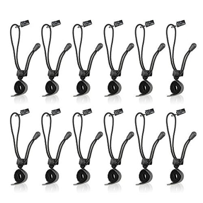 SLOW DOLPHIN Backdrop Background Muslin String Clips Holder Multifunctional for Photo Video Photography Studio 12 Pack, Black - size: 12 pcs clips