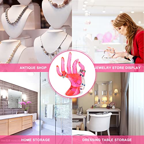 Jewelry Display Holder Bracelet Ring Watch Stand Support Holder Stand (Pink) - color: Pink